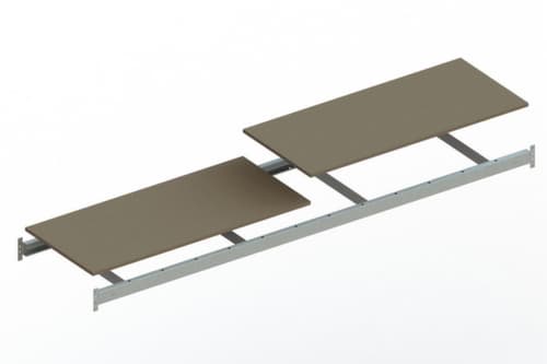 META Niveau MINI-RACK pour rayonnage grande largeur, largeur x profondeur 2600 x 650 mm
