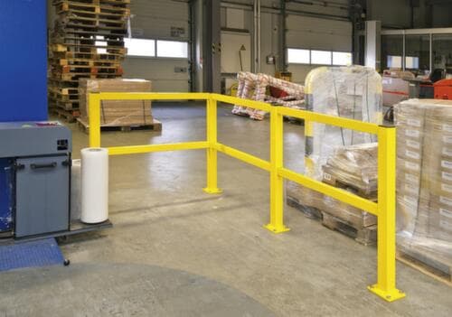 Moravia Système de rambarde pour protection anticollision BLACK BULL S-Line, Barres horizontales, longueur 1500 mm