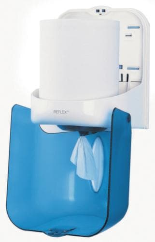 Tork Distributeur de rouleaux de serviettes, polycarbonate, bleu/blanc